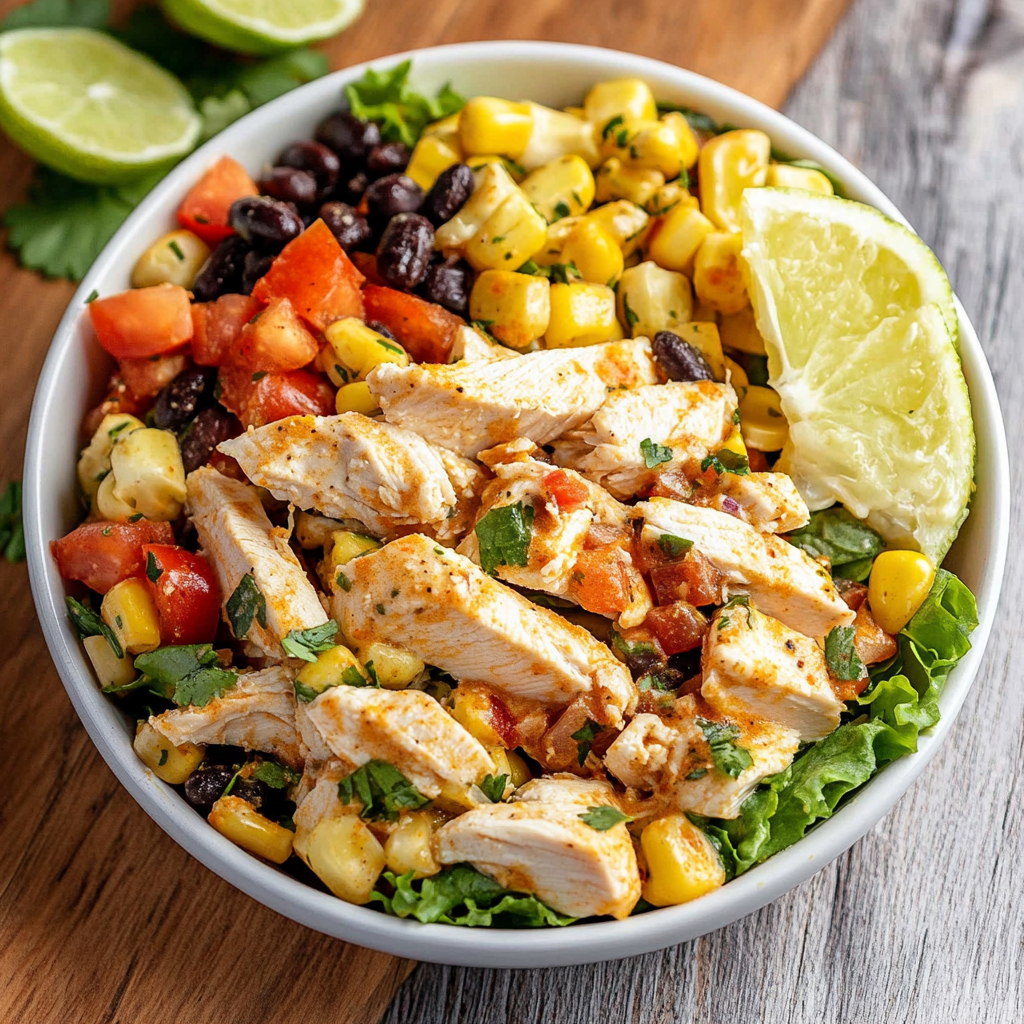 High Protein Southwest Chicken Salad