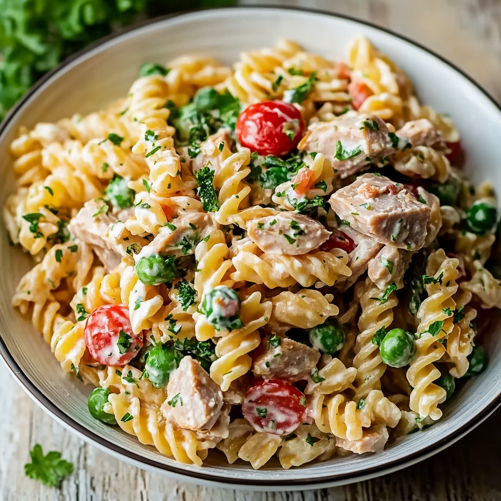 Creamy Healthy Tuna Pasta Salad That Feeds the Whole Family